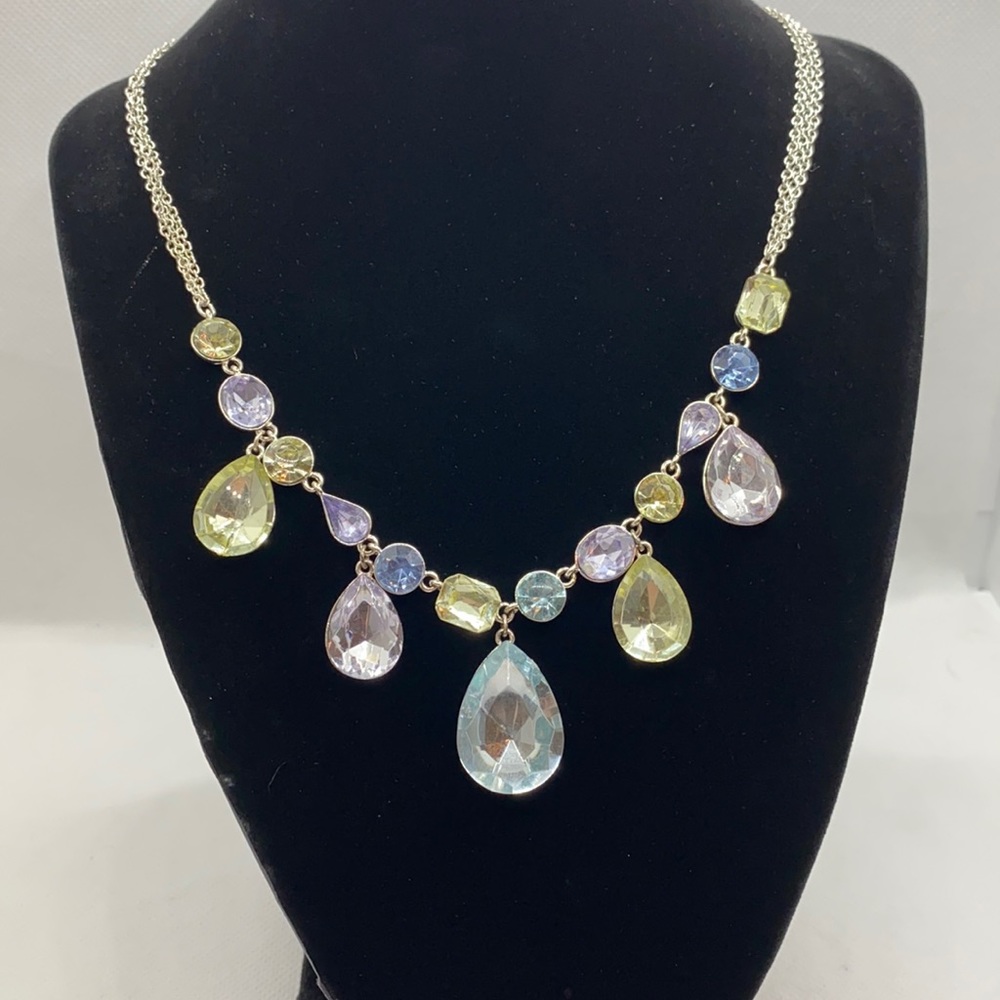 Jennifer Lopez Pastel Rhinestone Necklace